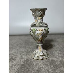 Vintage ELPA Alcobaca Cherub Vase Large 11.5 Inch Made In Portugal 2372
